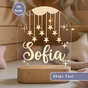 Star Night Light – Personalized LED Room Decor for Kids